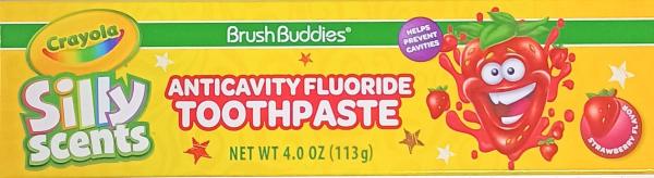 SILLY Scents Brush Buddies 'Strawberry' Anticavity Fluoride Toothpaste 113gr